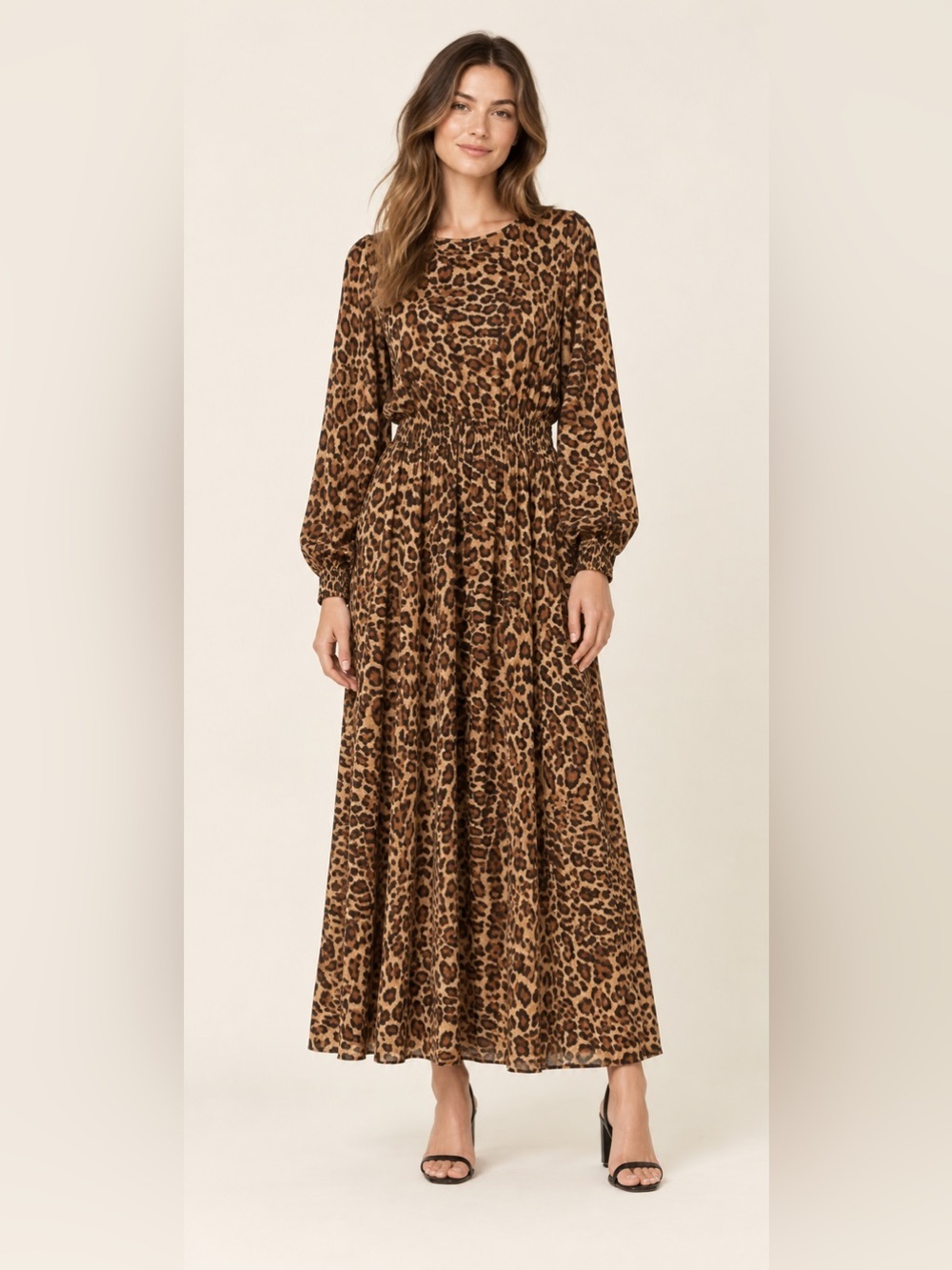 Leopard Maxi Print Dress